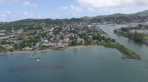 Pull in to Maltas townscape on coast Stock Footage 66338558