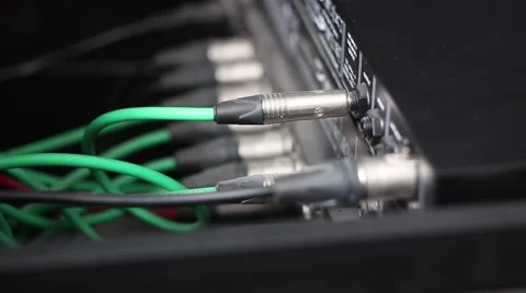 Pull out the audio cable Stock Footage 65289723