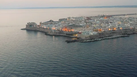 Pull Out Drone Footage Of All Of Gallipoli Stock Footage 120039044