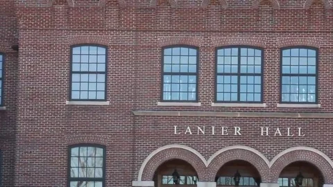Pull Out from Lanier Hall Stock Footage 69232084