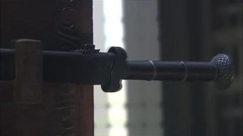 Pull out the sword Video stock 57321543