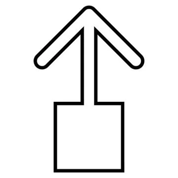 Pull Up Outline Vector Icon Stock Illustration