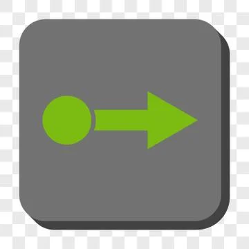 Pull Right Rounded Square Button Stock Illustration