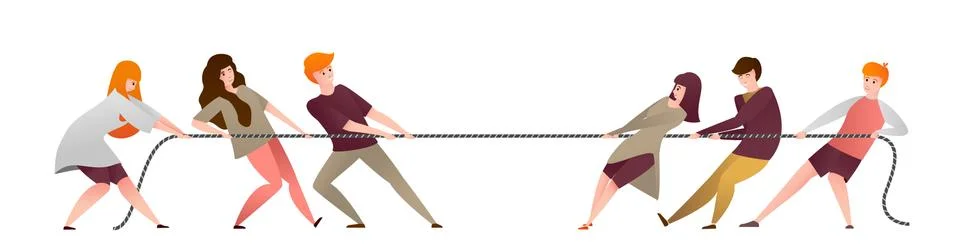 Pull The Rope Illustrations ~ Pull The Rope Vectors