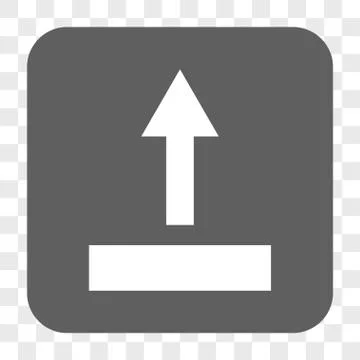 Pull Up Rounded Square Button Stock Illustration
