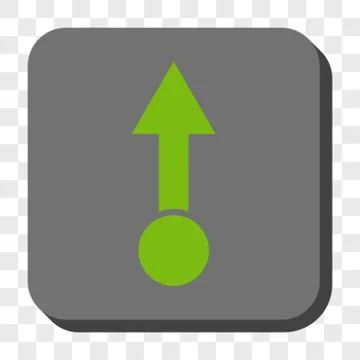 Pull Up Rounded Square Button Illustrazione stock
