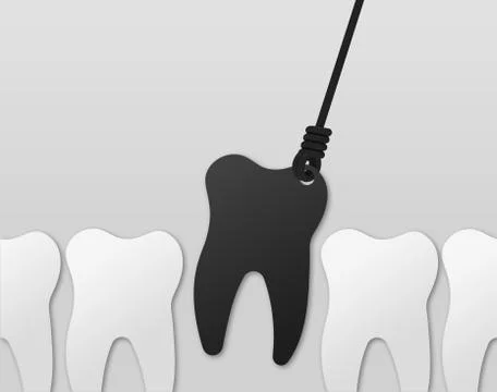 Pull a tooth Stock Illustration