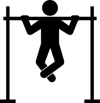 Pull ups icon. Illustrazione stock