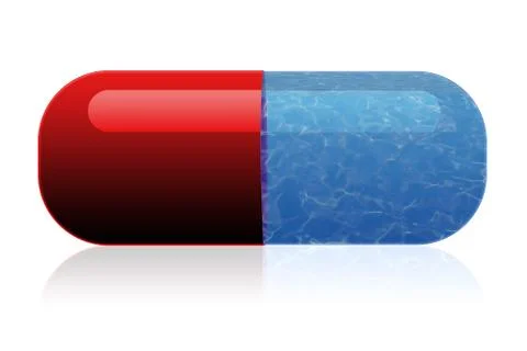 Pull with water from the ocean inside it Stock Illustration