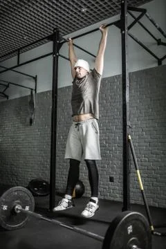 Pull-up workout photo Stock-Fotos