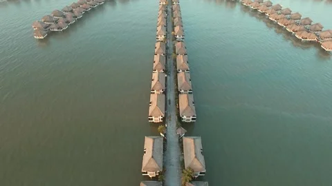 Pullback view of Avani Goldcoast Resort Sepang Stock Footage 143244776