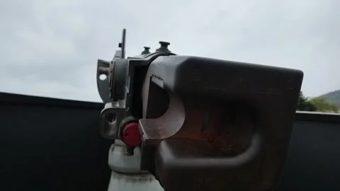 Pullback From World War I Artillery Battery Close Up Stock Footage 346310016