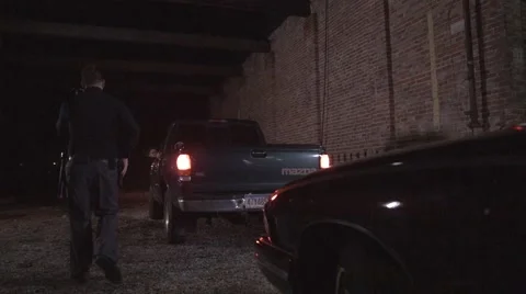 Pulled Over - Wide Shot Video stock 43688554