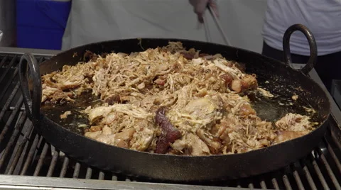Pulled pork BBQ. Stock Footage 51587570