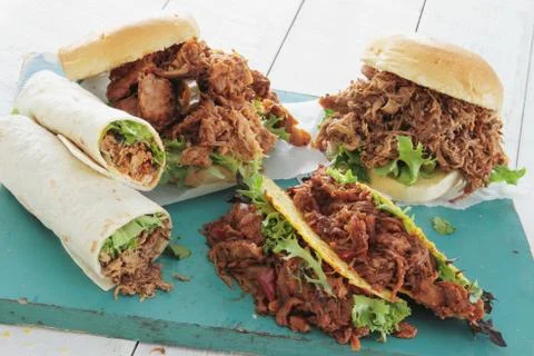 Pulled pork Stock Photos