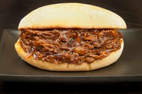 Pulled pork sandwich Stock Photos