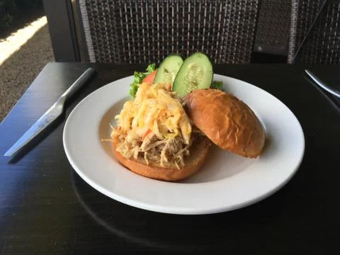Pulled Pork Sandwich Stock Photos