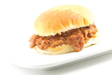 Pulled pork sloppy joe Foto stock