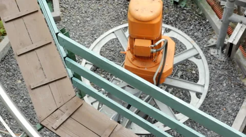 Pullery of electric trams Video stock 40527545