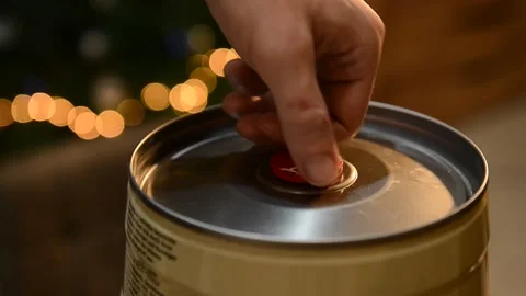 Pulling air out of a beer keg Stock Footage 167741344