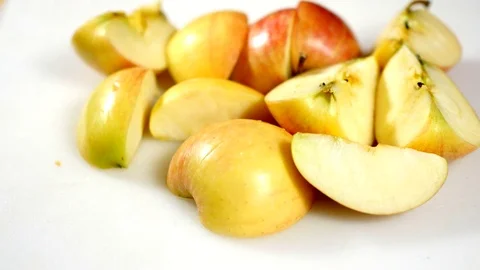 Pulling Away Apples Stock Footage 81191984