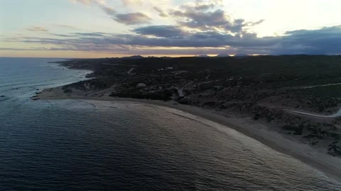 Pulling Away From Nine Palms as the Point and Coastline Come Into View Stock Footage 342574198
