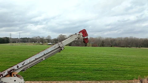 Pulling Back Back Then Going Towards Elevated Crane Hook Stock Footage 304767093