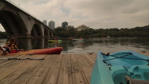 Pulling up to dock Stock Footage 145737614
