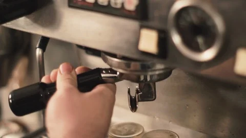 Pulling Espresso Shots Stock Footage 97201473