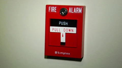 Pulling A Fire Alarm Fast Stock-Footage 144420680