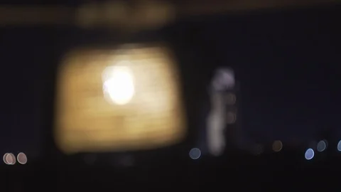 Pulling focus from Minaret to traditional lantern in Marrakech Morocco Stock Footage 87461653