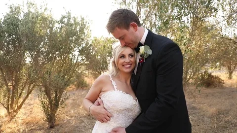 Pulling Her Closer Resting His Head on Her's Stock-Footage 114886577