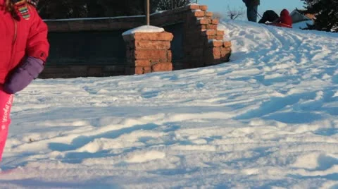 Pulling little brother. Stock Footage 18066672