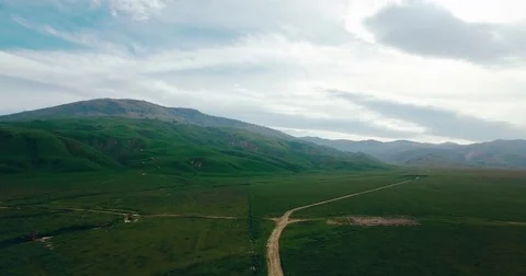 Pulling out from California Mountains 4k with LUT Stock Footage 74126776