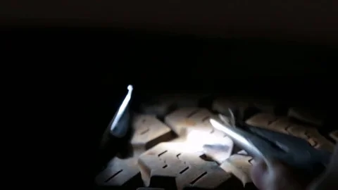 Pulling out a nail out of a tyre puncture Stock Footage 70965359