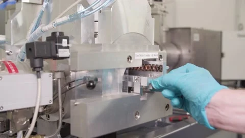 Pulling out Samples from Examination / Research Vídeos de archivo 145055867