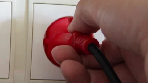 Pulling out of socket Stock Footage 111861294