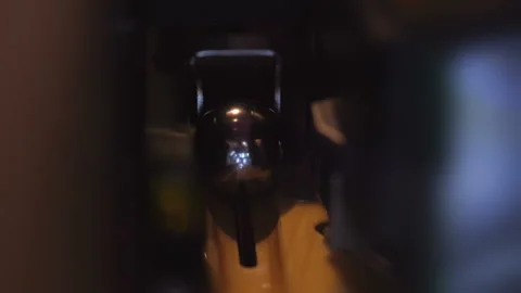 Pulling Pinball Plunger To Start Ball in Slow motion 180fps Video stock 127754510