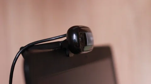 Pulling web camera out of notebook Stock Footage 87545934