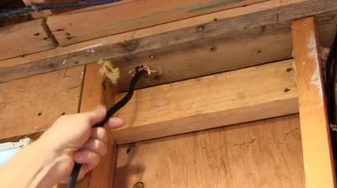 Pulling wires Stock Footage 49148738