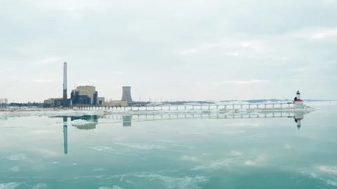 Pullout to Open Water Stock-Footage 108138462