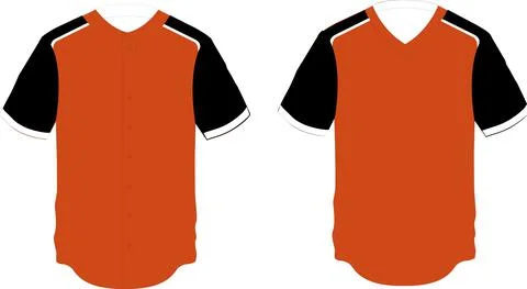 Pullover and Full Button Jersey Vectors Ilustración de archivo