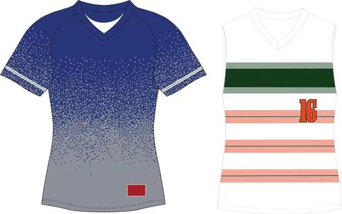 Pullover V Neck Softball Jersey Raglan Sleeves Vectors Stock Illustration