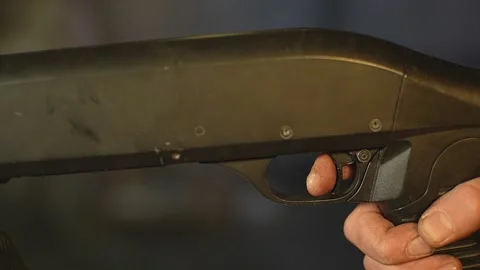 Pulls the trigger Stock Footage 226309564
