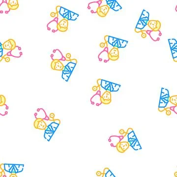 Pulmonologist doctor vector seamless pattern イラスト素材