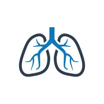 Pulmonology Icon Illustrazione stock