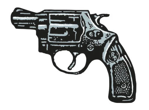 Pulp Fiction Hand Gun Stock Illustration