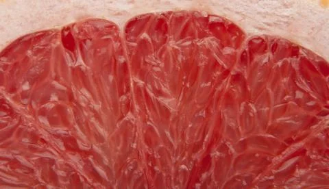 Pulp of grapefruit close-up Stock Photos