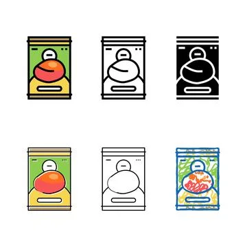 Pulp mango fruit color icon forms vector Stock Illustration