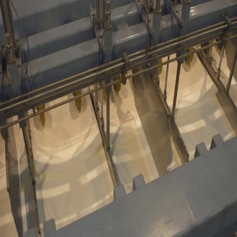 Pulp mill  Machines with production Vídeo Stock 69548062